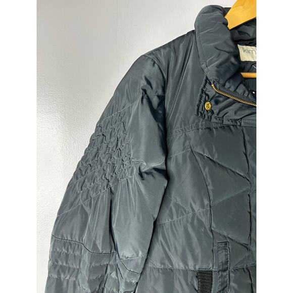Kimi + Kai Maternity Black Long Down Fill Puffer Coat Jacket Women's Small - Picture 7 of 11